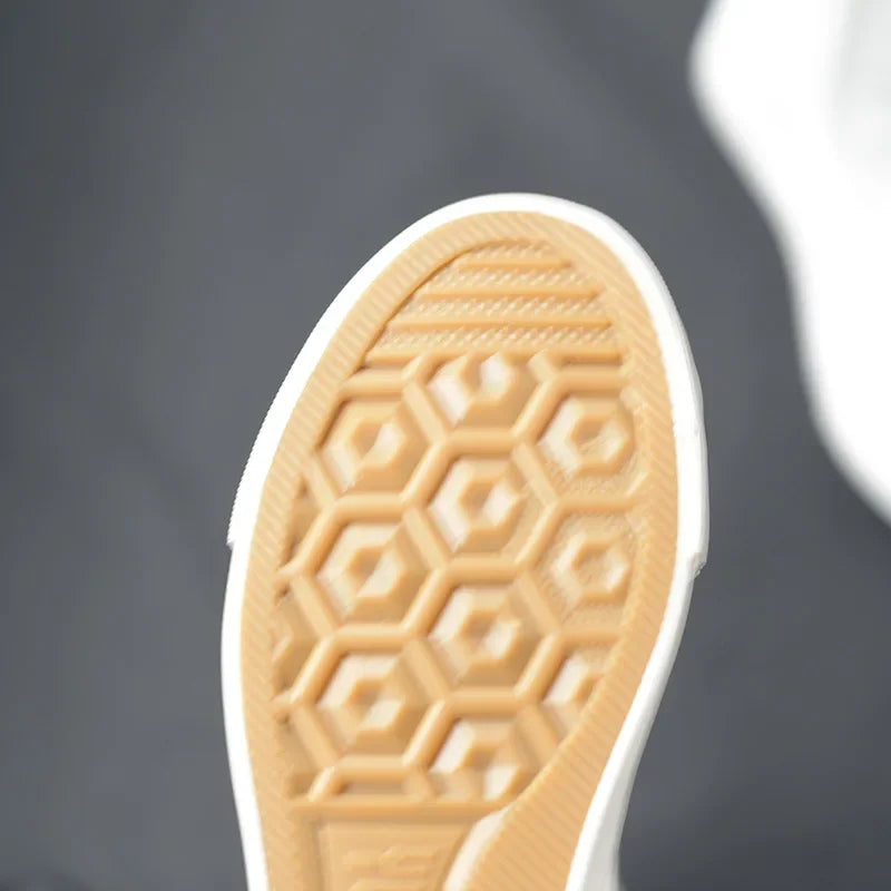 Toile bottes longues pour femmes haut femmes chaussures en toile à lacets genou bottes hautes chaussures plates décontracté vulcanisé chaussures baskets filles Chausseria