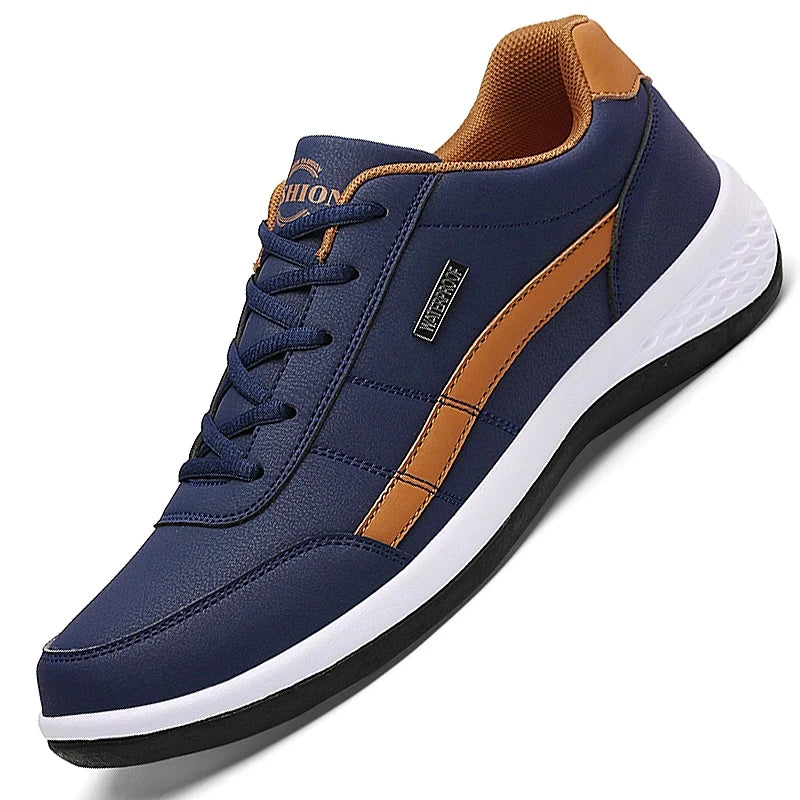 Cuir hommes chaussures baskets tendance chaussures décontractées italien respirant loisirs hommes baskets chaussures antidérapantes hommes chaussures vulcanisées Chausseria