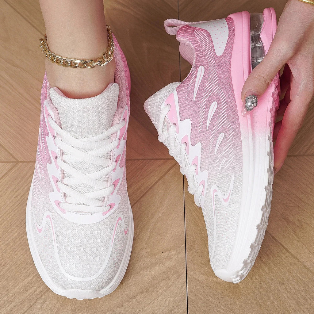 Chaussures de marche en maille à coussin d'air pour femmes, chaussures de sport respirantes Chausseria