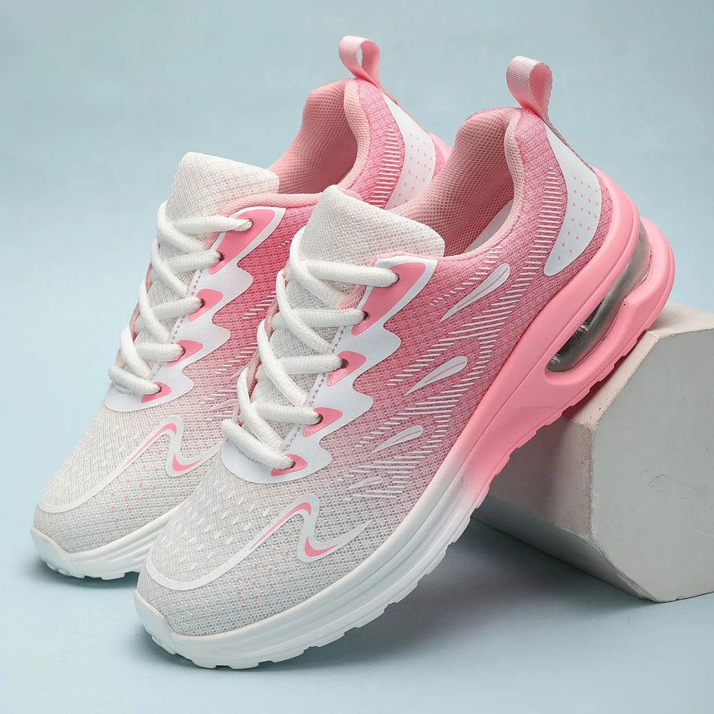 Chaussures de marche en maille à coussin d'air pour femmes, chaussures de sport respirantes Chausseria